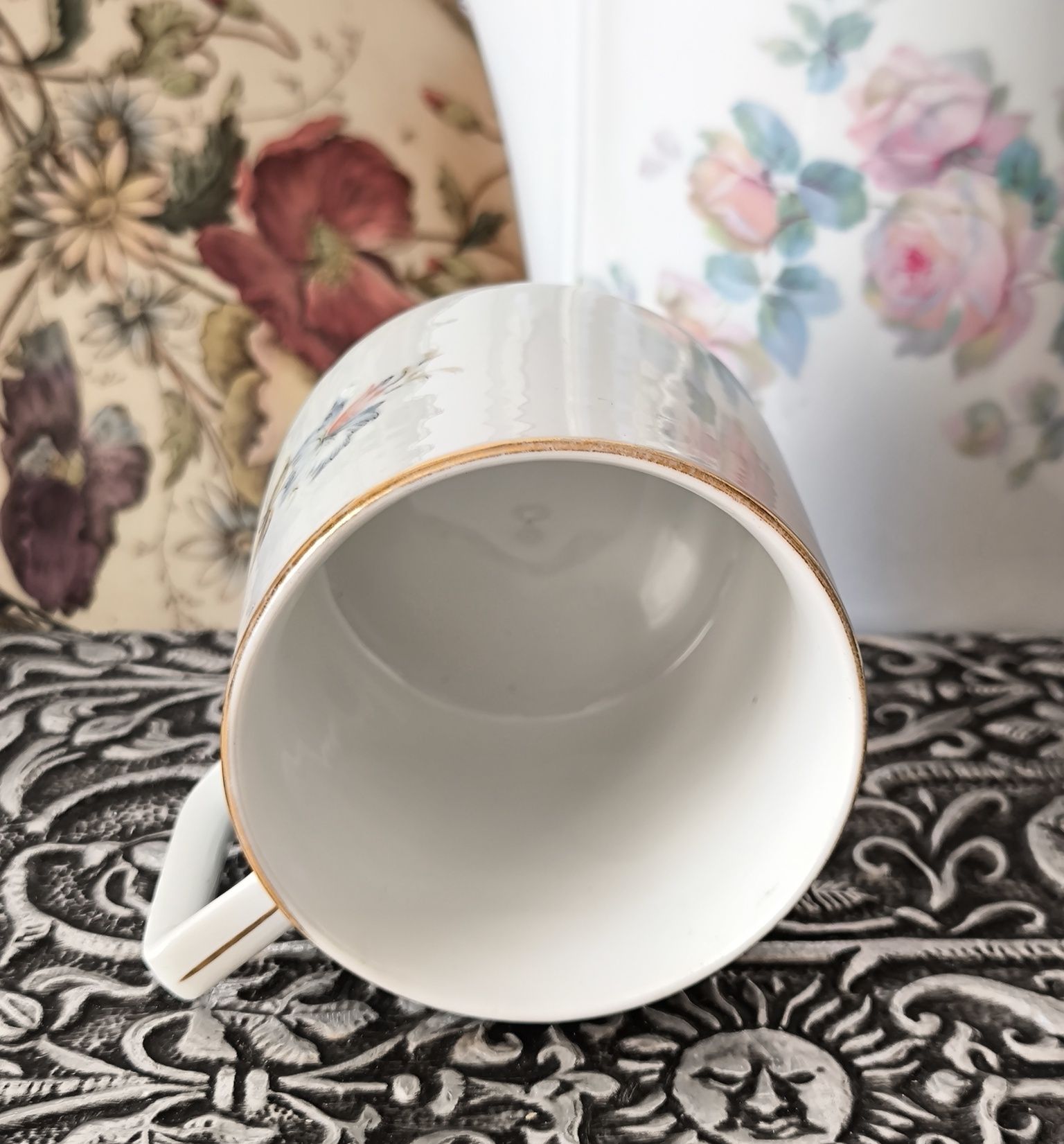 Kubek Wałbrzych piękna stara porcelana