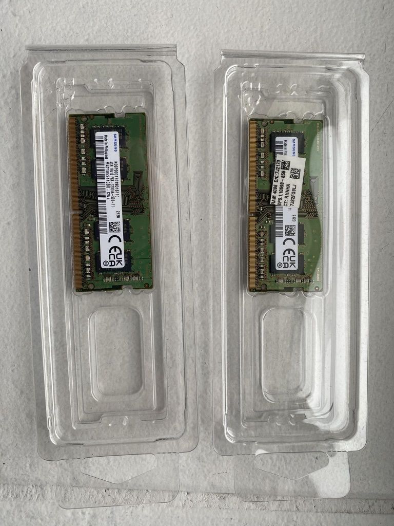 2x Ram 4GB Samsung DDR4 Sodimm 3200Mhz,  pamięć komputera kostki