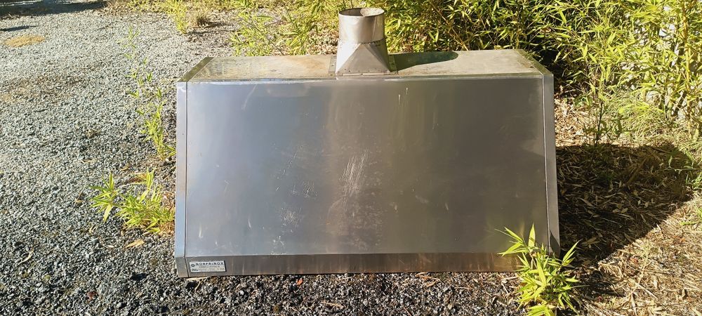 Chaminé / hott  em inox com 3 filtros