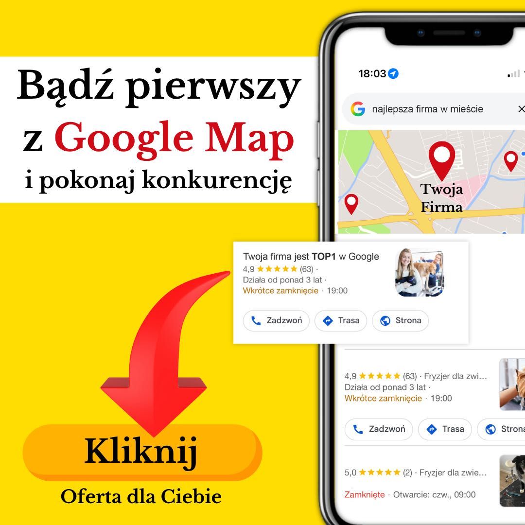 Wizytówka Google, pozycjonowanie - marketing lokalnych firm! Sprawdź!