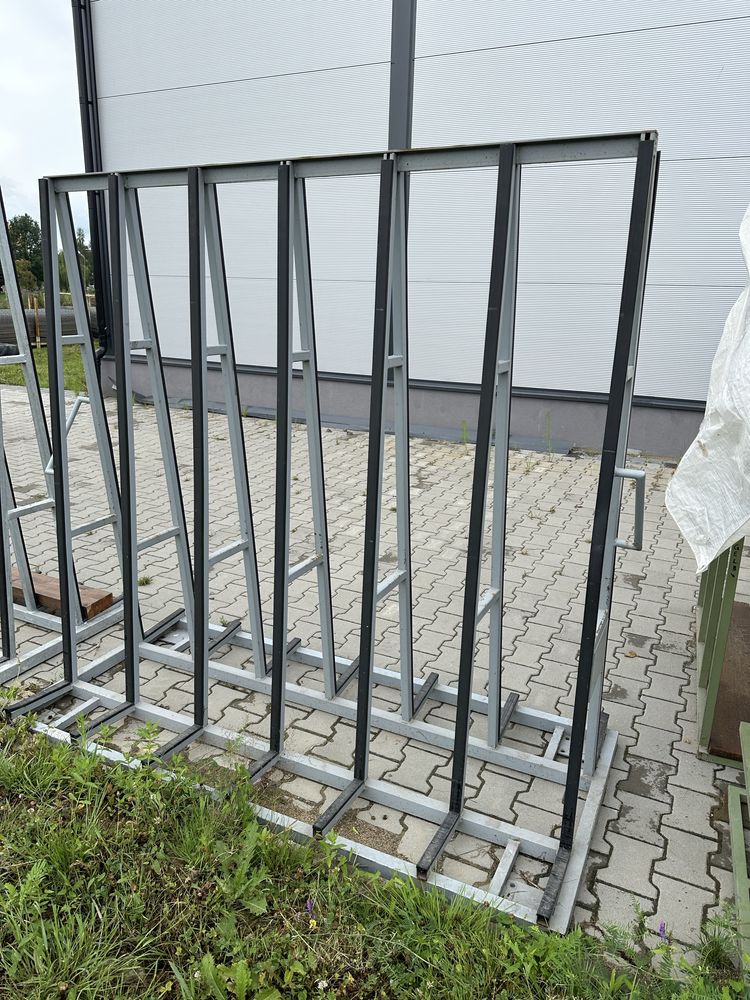 STOJAK NA SZKŁO SZYBY PŁYTY oryginal niemiecki typ A duży 1,2x1,8x2,0m