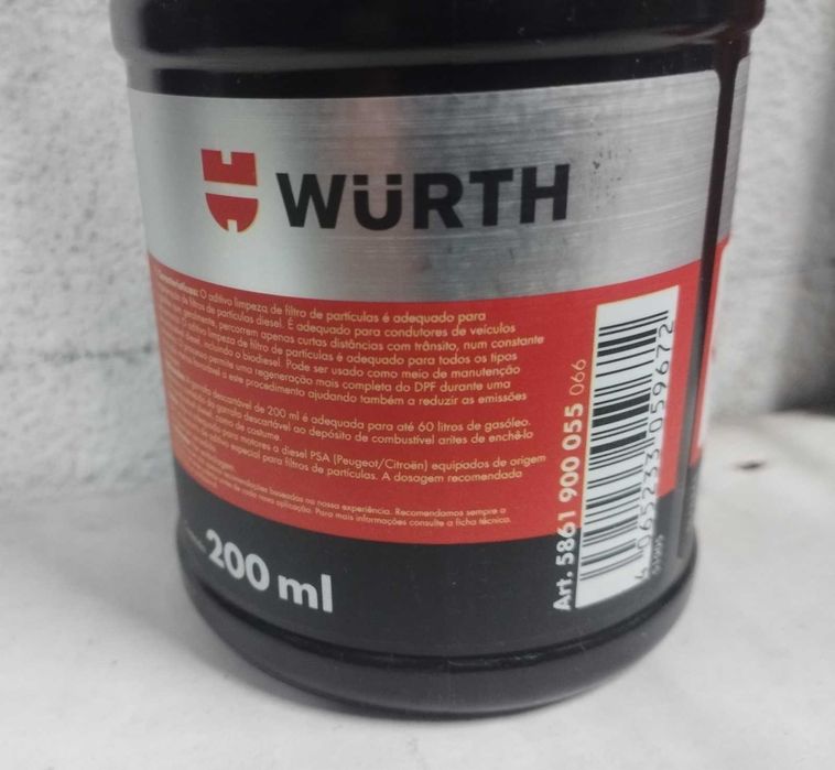 Aditivo de limpeza filtro de partículas, Wurth