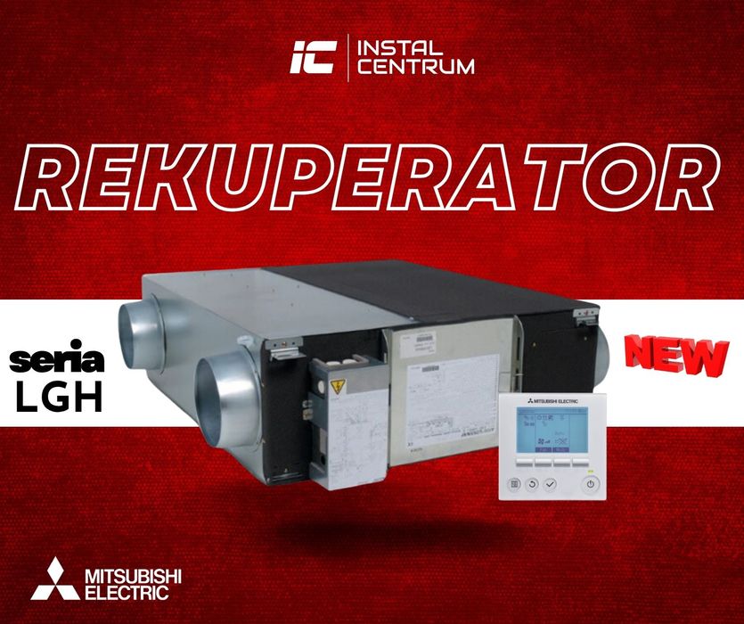 Wentylacja Mechaniczna, Rekuperacja do 180-200 m2 z montażem kompletna