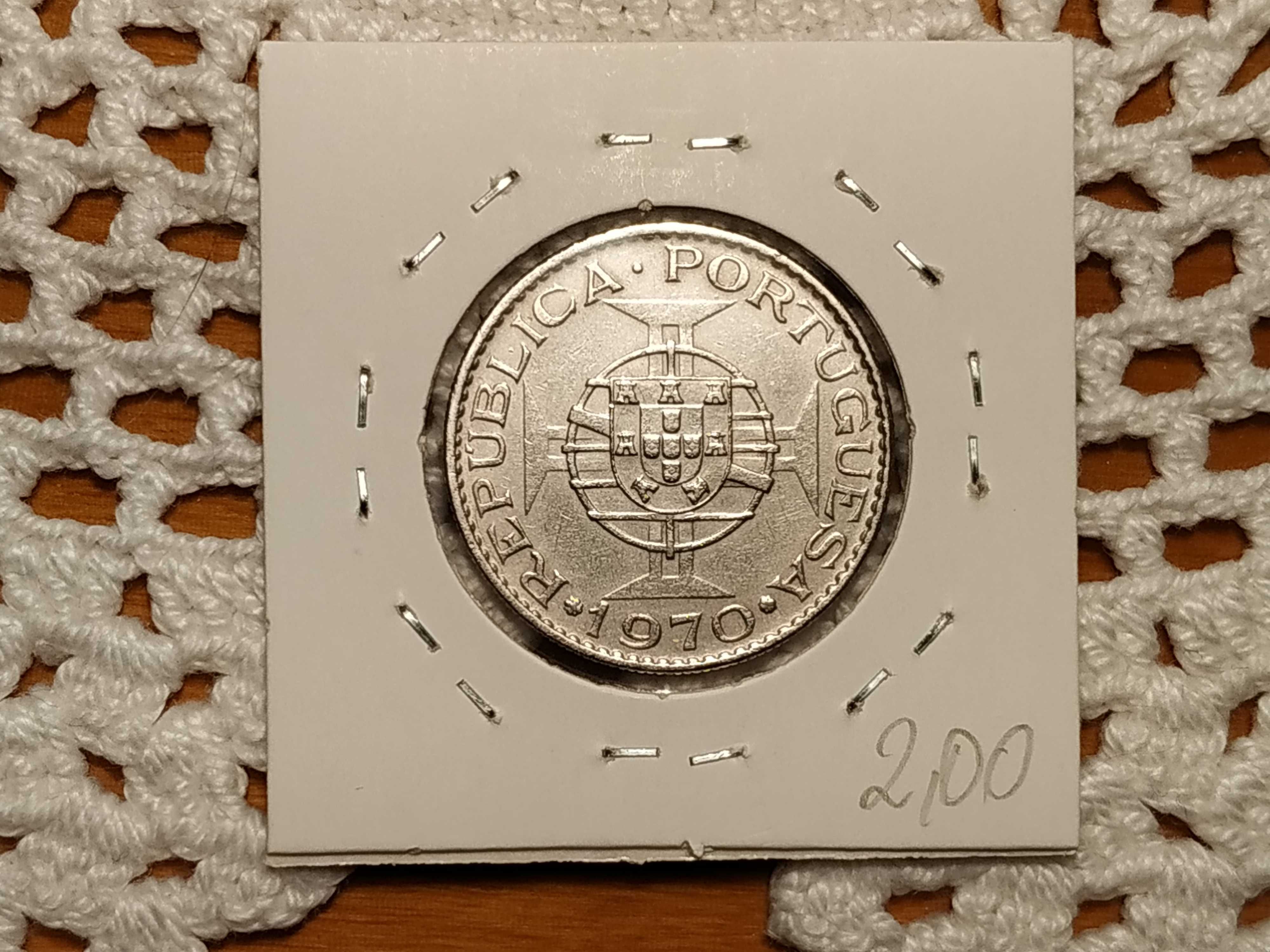 Angola - moeda de 10 escudos de 1970