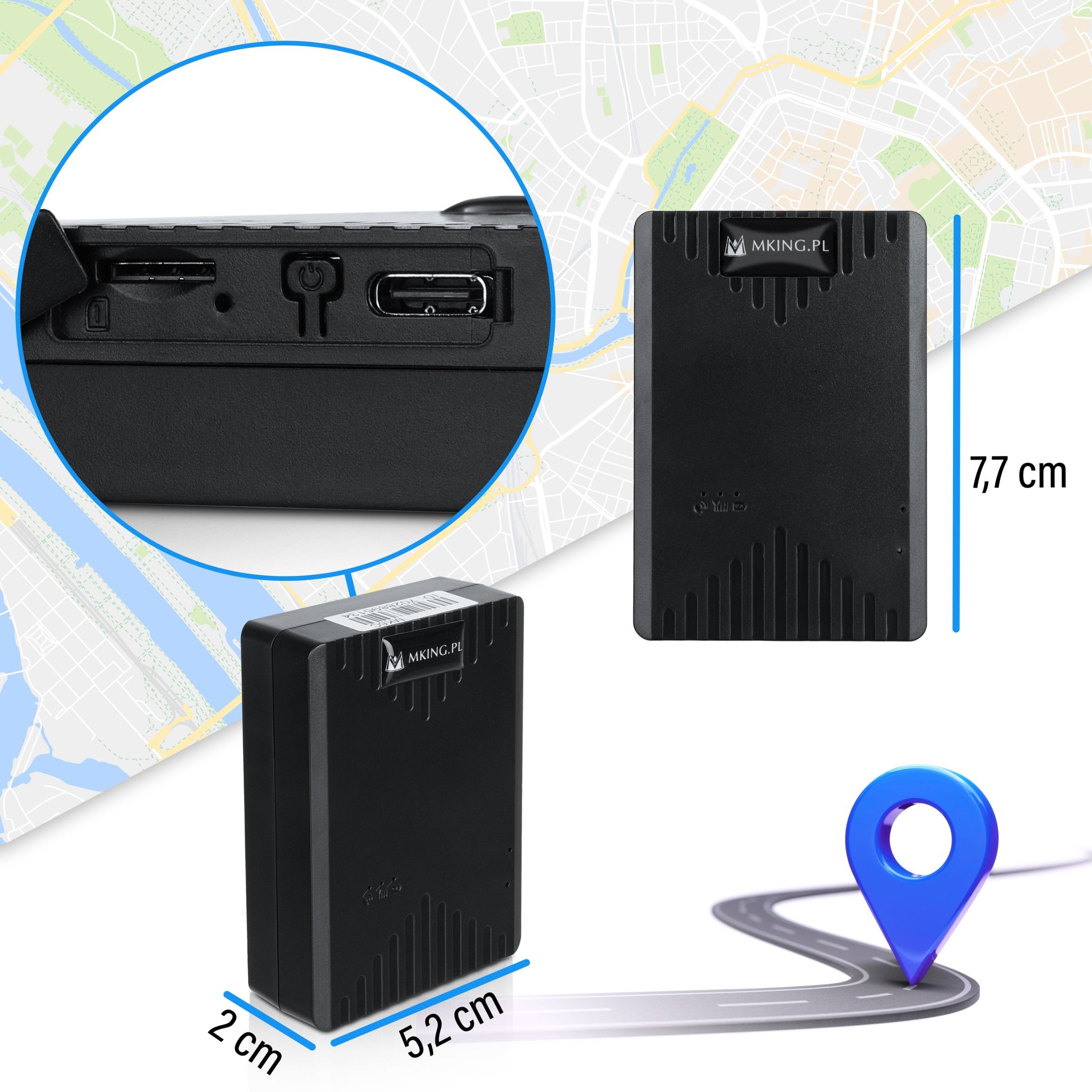 Lokalizator GPS 70 DNI 2G+4GU magnes sledzenie podsluch  MK6C