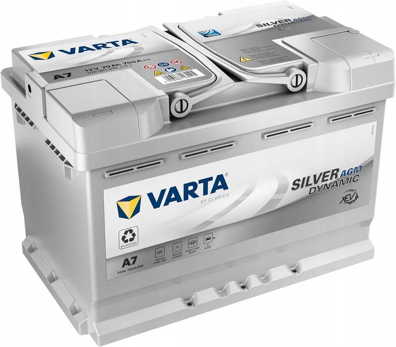 Akumulator 70Ah 760A Varta Silver AGM E39/A7