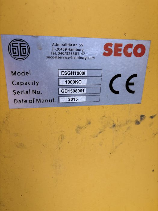 Wózek paletowy Seco-1000 kg
