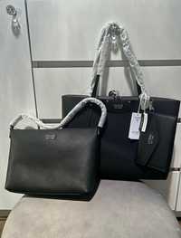 Nowa Guess Brenton Tote torebka torba shopper  zestaw  3 w 1 czarna