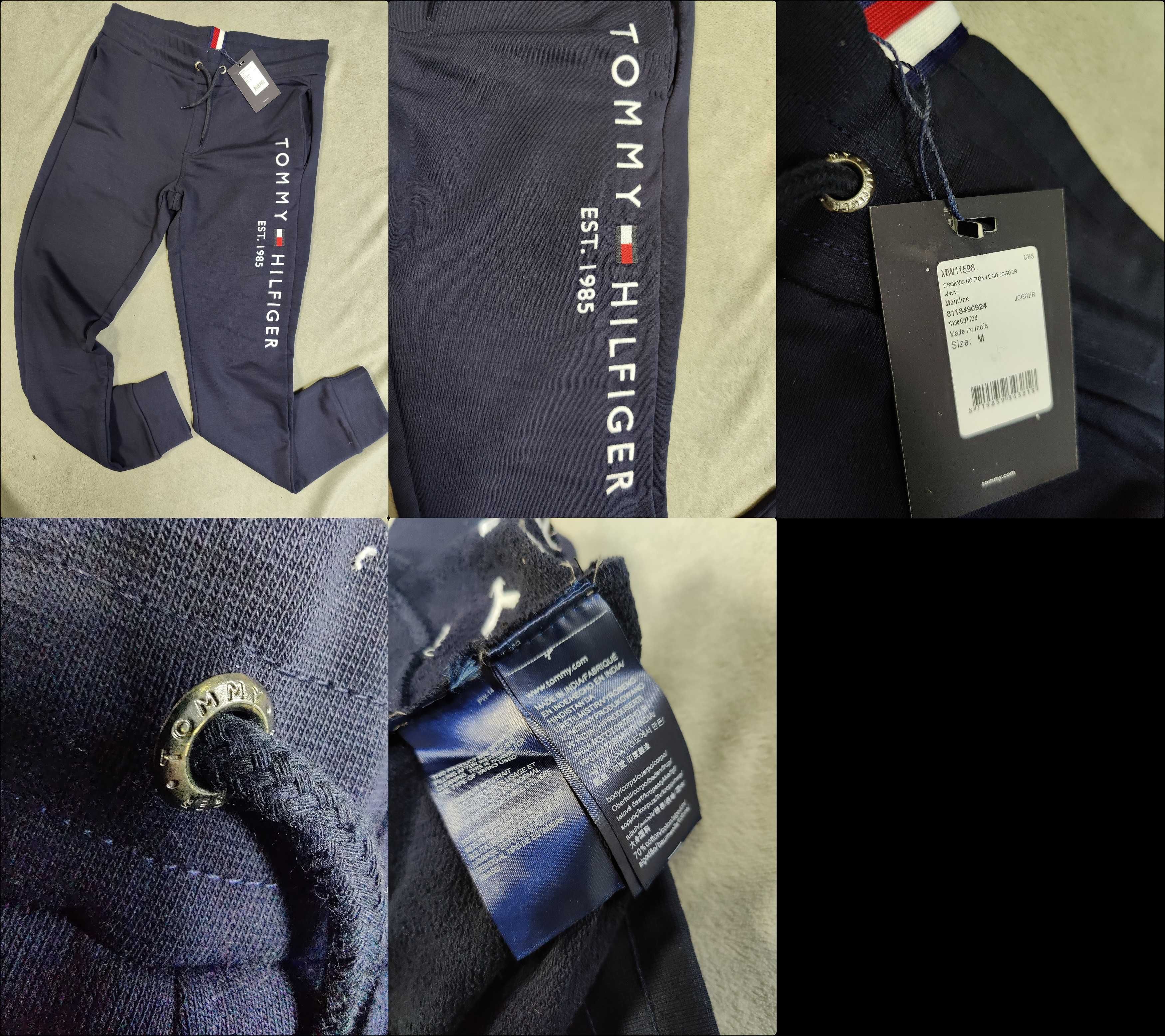 Spodnie Dresowe Tommy Hilfiger Dresy Wyszywane Outlet Premium TH