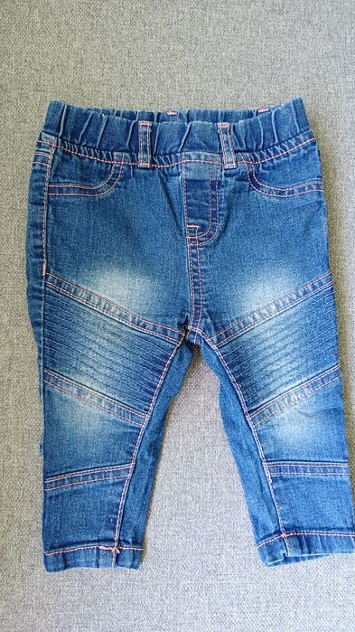 74 Baby spodnie niemowlęce jeansowe