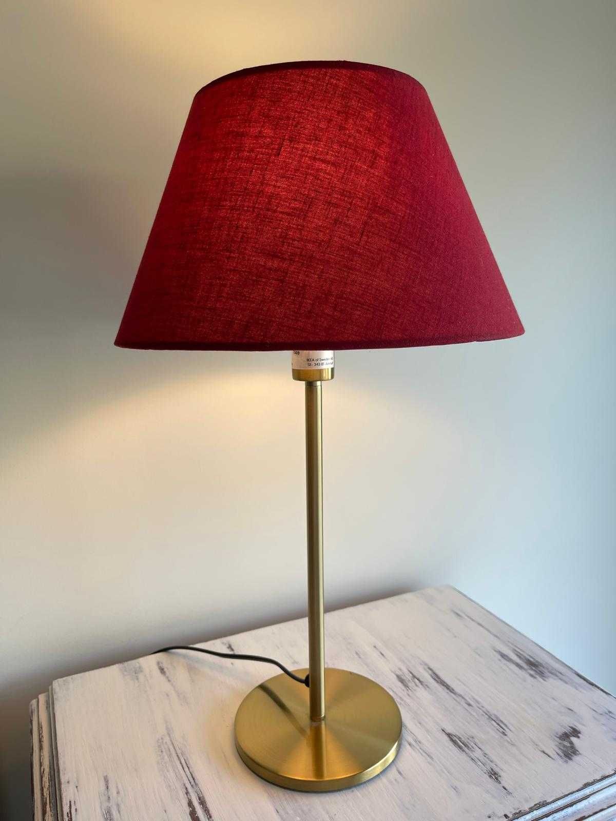 2 Candeeiros de Mesa - pé e abajur - 51cm