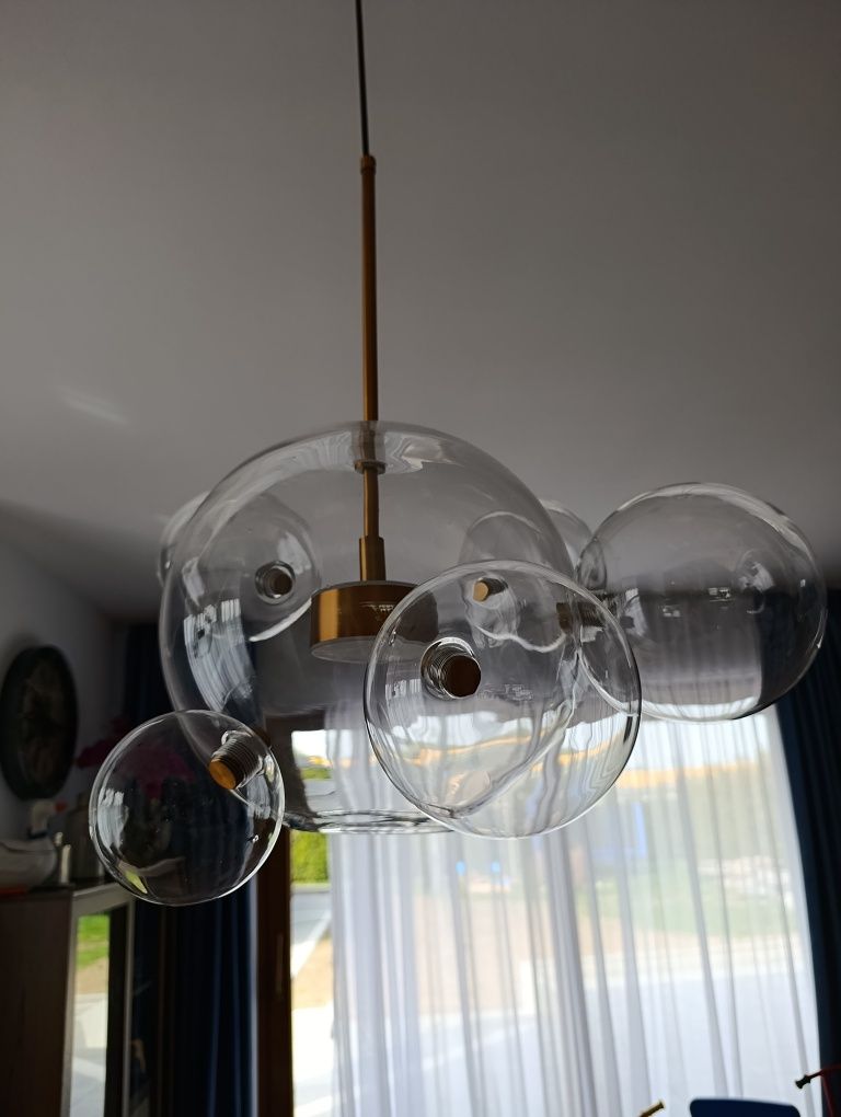 Lampa Led żyrandol bombelki Bubbles Gold Iluminar