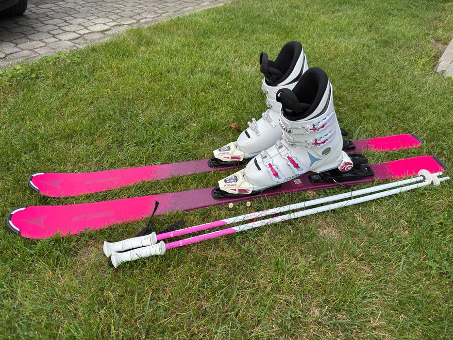 Narty Atomic Vantage + Kije + Buty + Kask + Gogle - SUPER