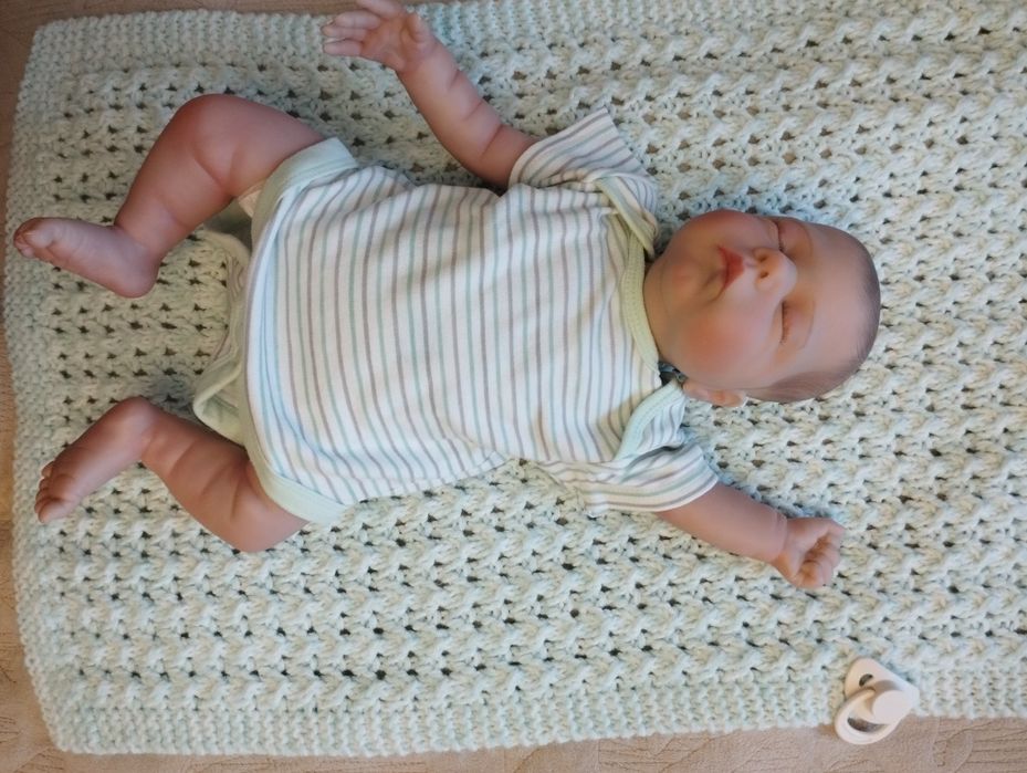 Lalka bobas bobasek reborn jak prawdziwe niemowlę, noworodek