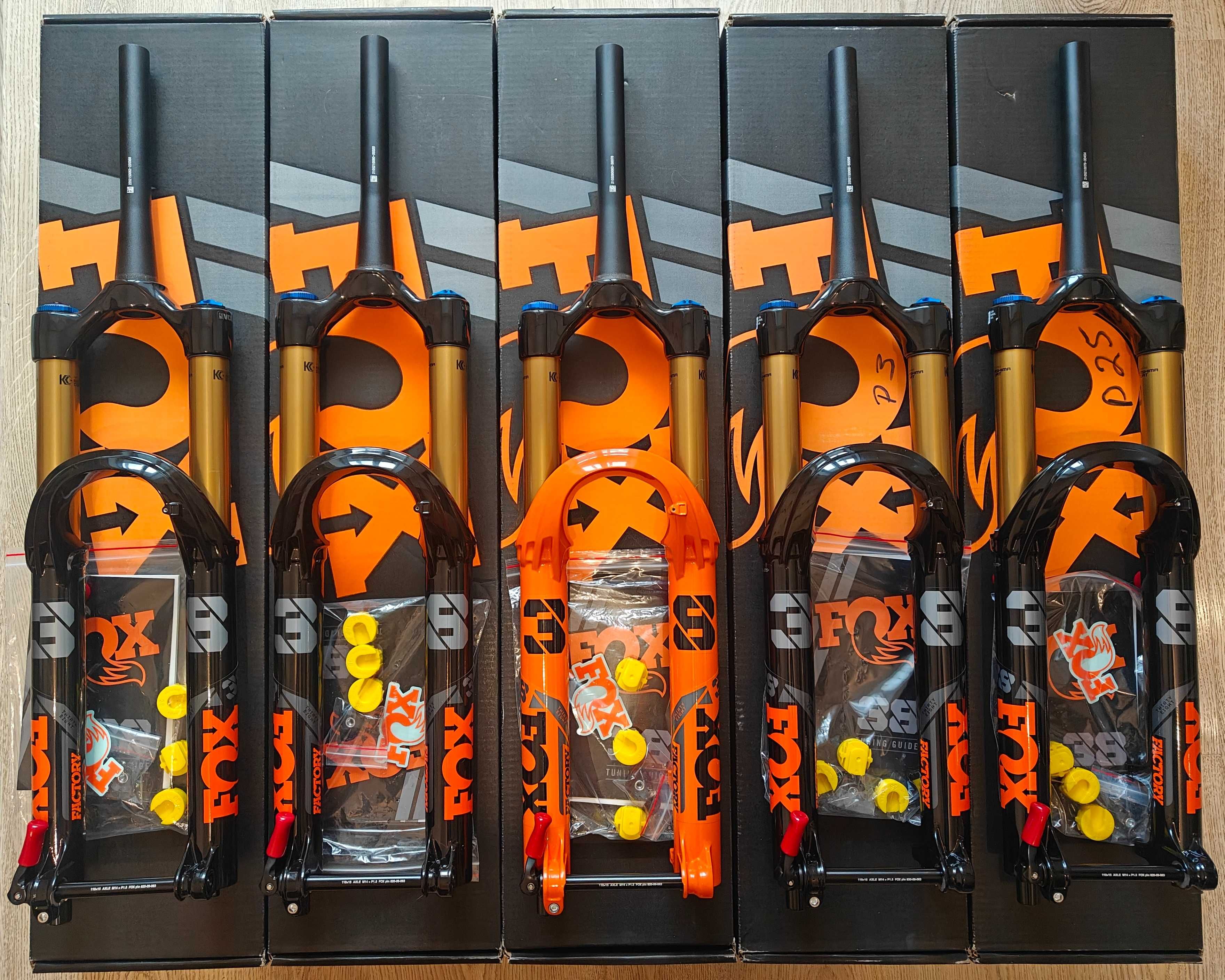 FOX 38 Factory Grip 2 Kashima 1.5" Конус 15x110 Boost 170mm/180mm ONZA