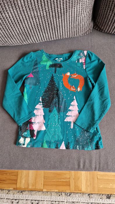 Bluzka długi rękaw 5 lat 110cm t-shirt