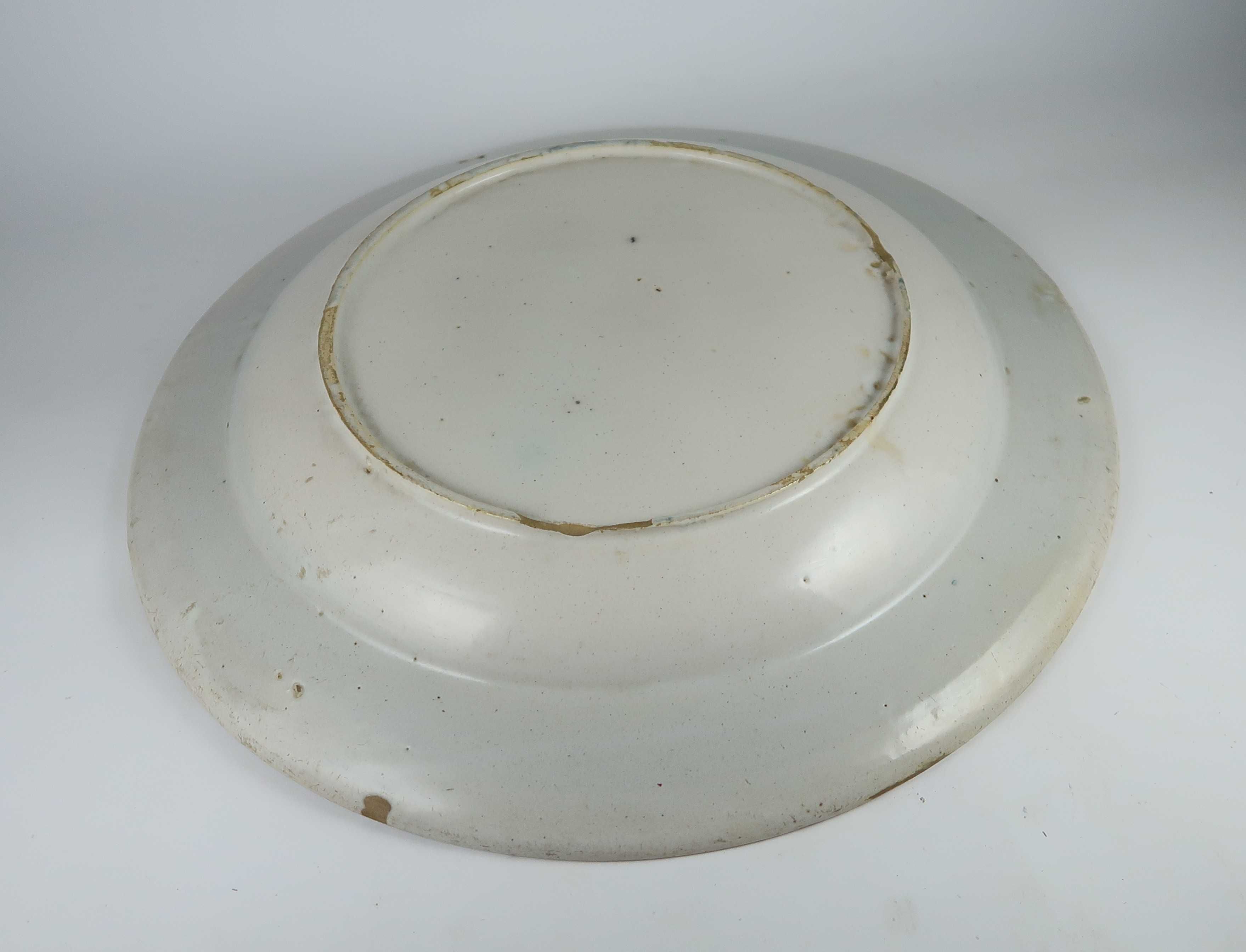Prato Grande Faiança Séc. XIX - Andorinha - 35 cm