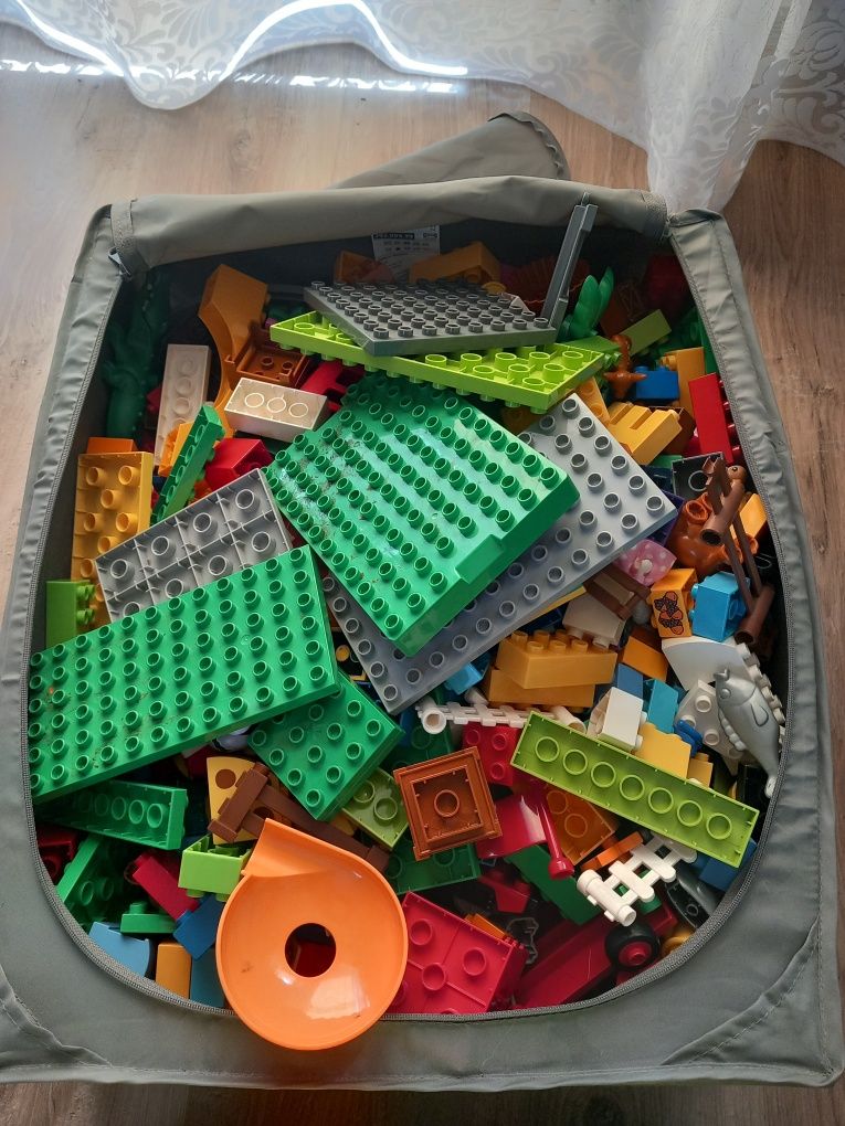 Lego Duplo - Kilkanaście kilogramów klocków -  Kolejka Zoo Autka