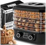 Suszarka do grzybów owoców Yoer 10w1 450W INOX timer duża + 6 sit + 9