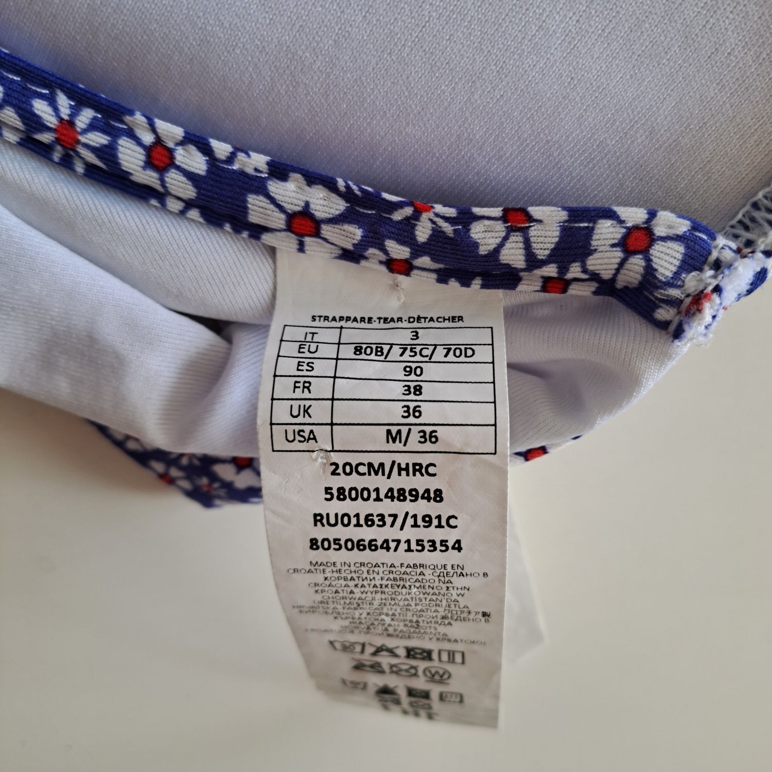 Calzedonia stanik kąpielowy rozmiar EU 80B/75C/70D góra od bikini
