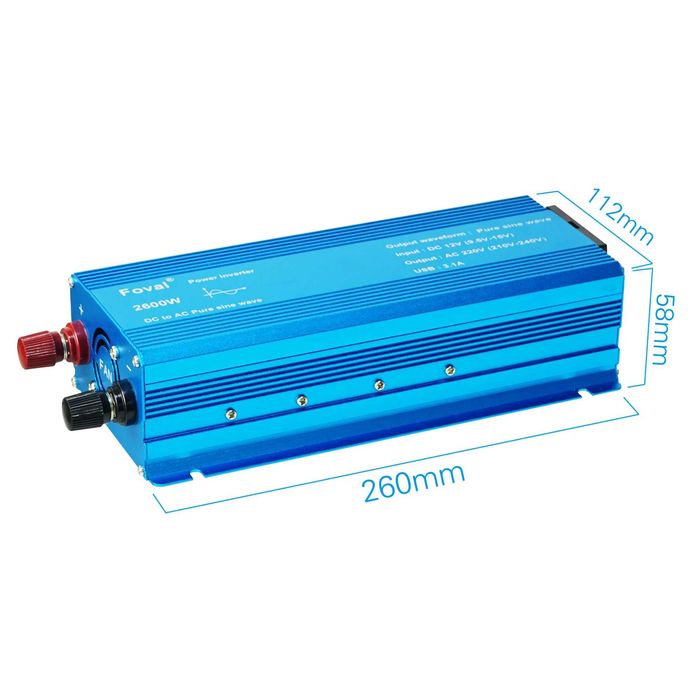 Інвертор 12-220v Tataliken 2200w чистий синус