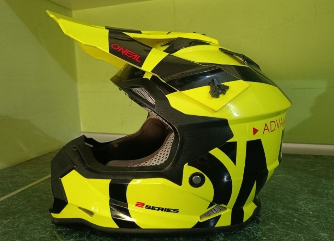 Kask oneal O'neal Seria 2 Yelow Fluo enduro Cross Quad Kross