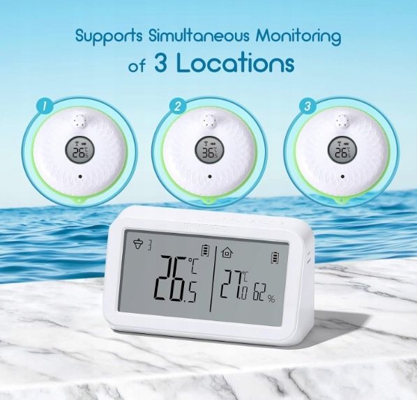 IBS-P02R Bezprzewodowy pływający termometr do basenu z monitorem tem