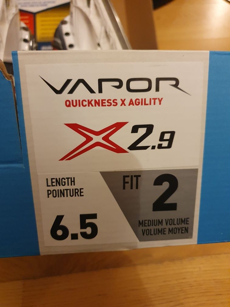 Bauer Vapor 2.9 r 6.5 fit 2 r 41 wkladka 255mm Lyzwy hokejowe