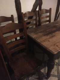 Krzesła drewniane dębowe