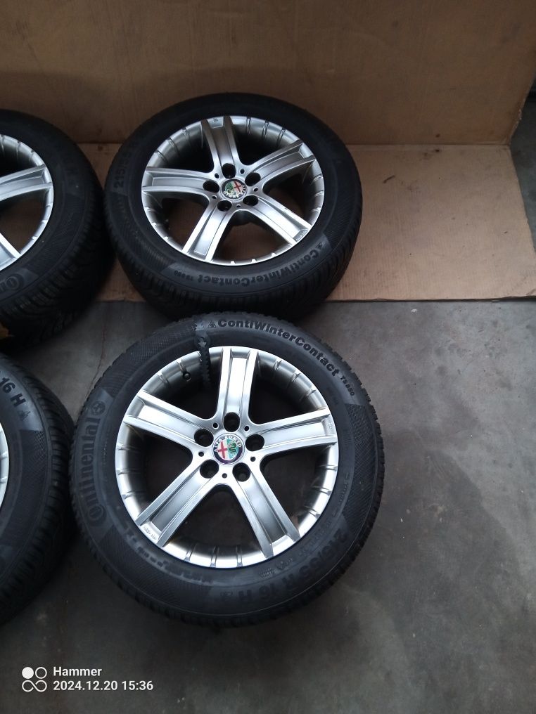 Felgi opony zimowe 215 /55 r16 Continental felgi 7j 16 et38