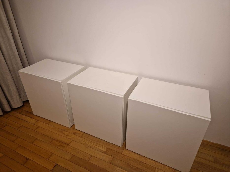 Szafka, komoda biała, 3 sztuki