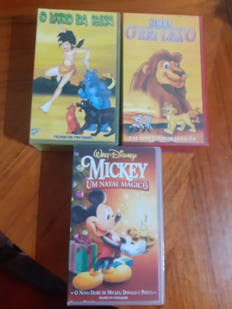 Filmes infantis VHS normal/duplo