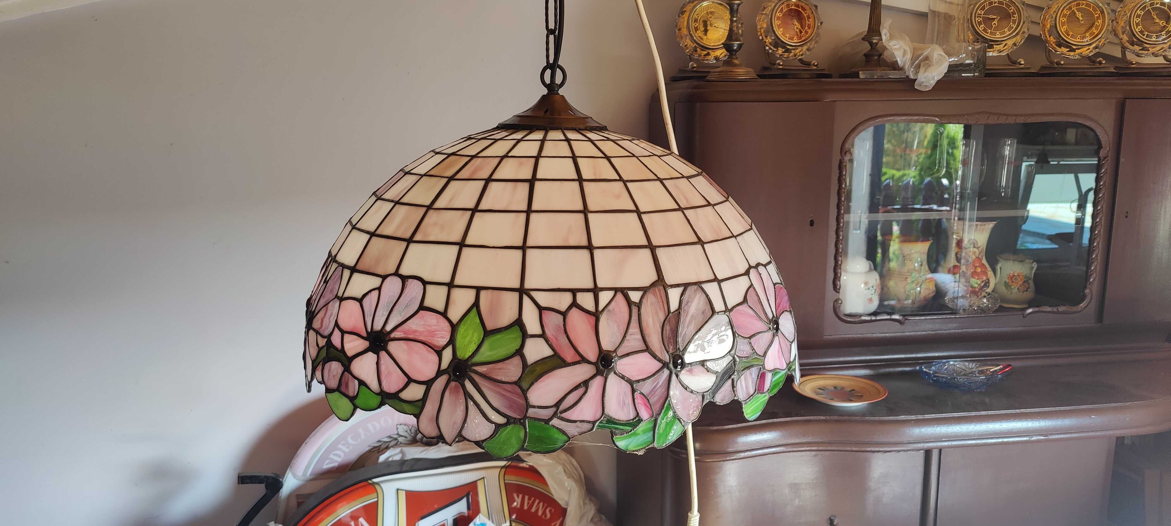 Lampa wisząca witraż