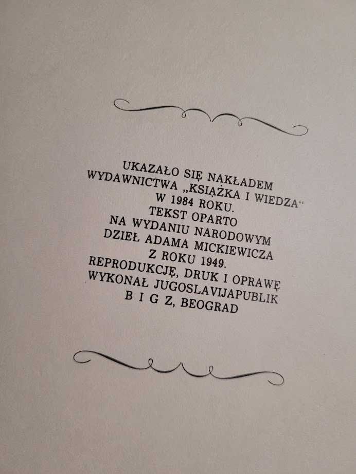 Pan Tadeusz - Adam Mickiewicz, wydanie jubileuszowe