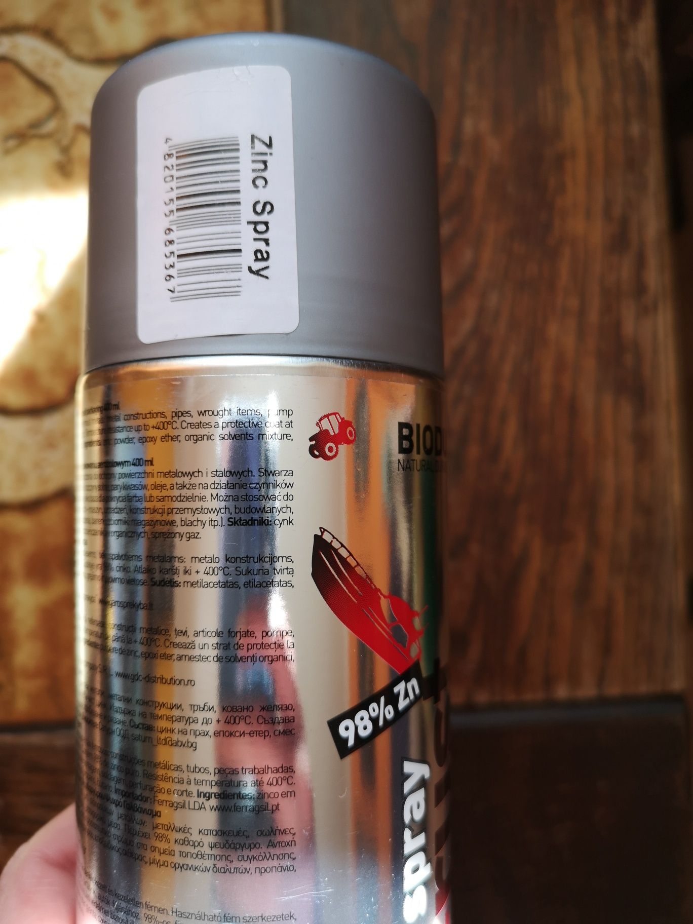 Zinc Spray anti - rust Biodur