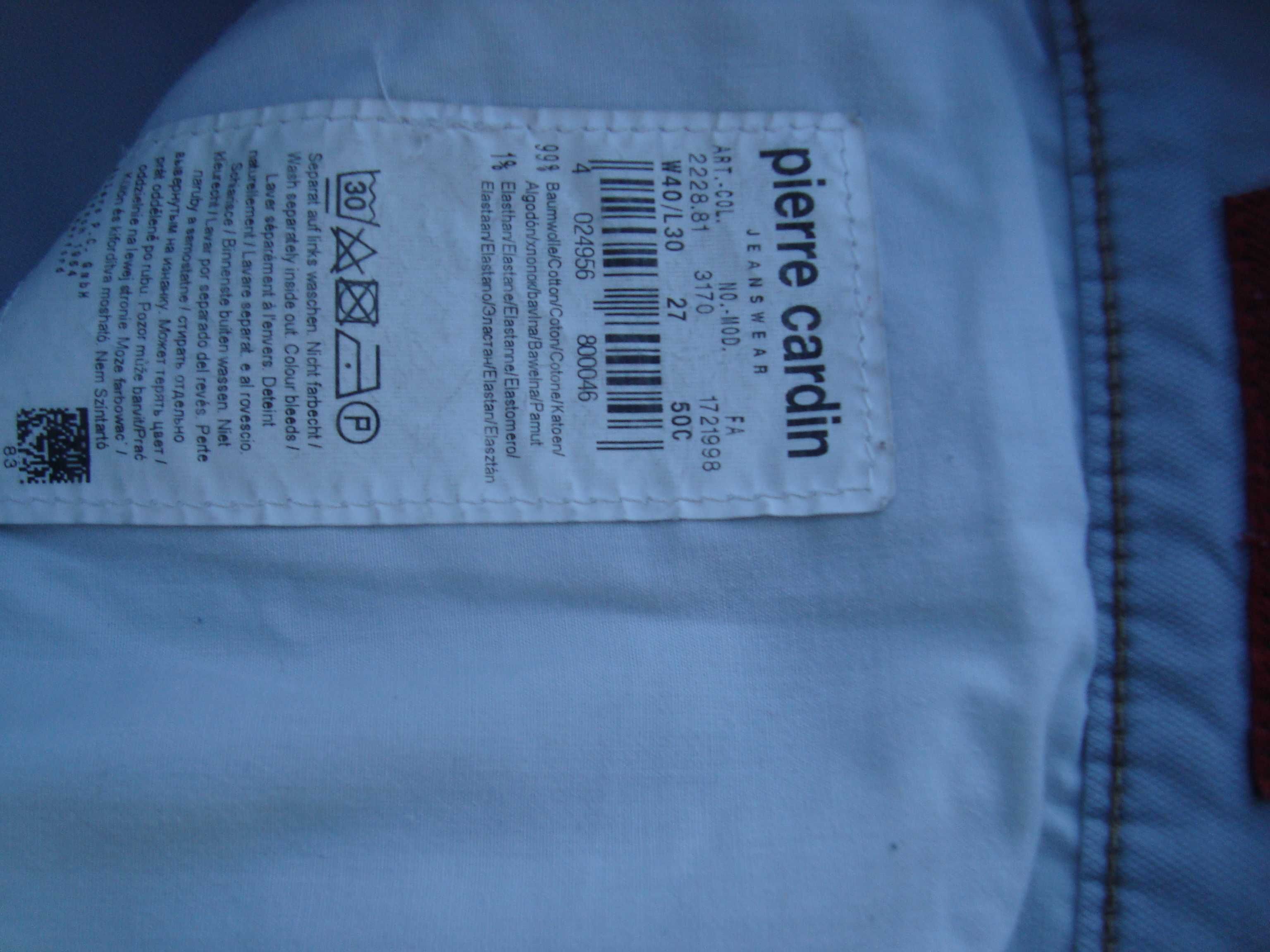 spodnie Jeans Pierre Cardin roz XL-40 W/ L30 -Super