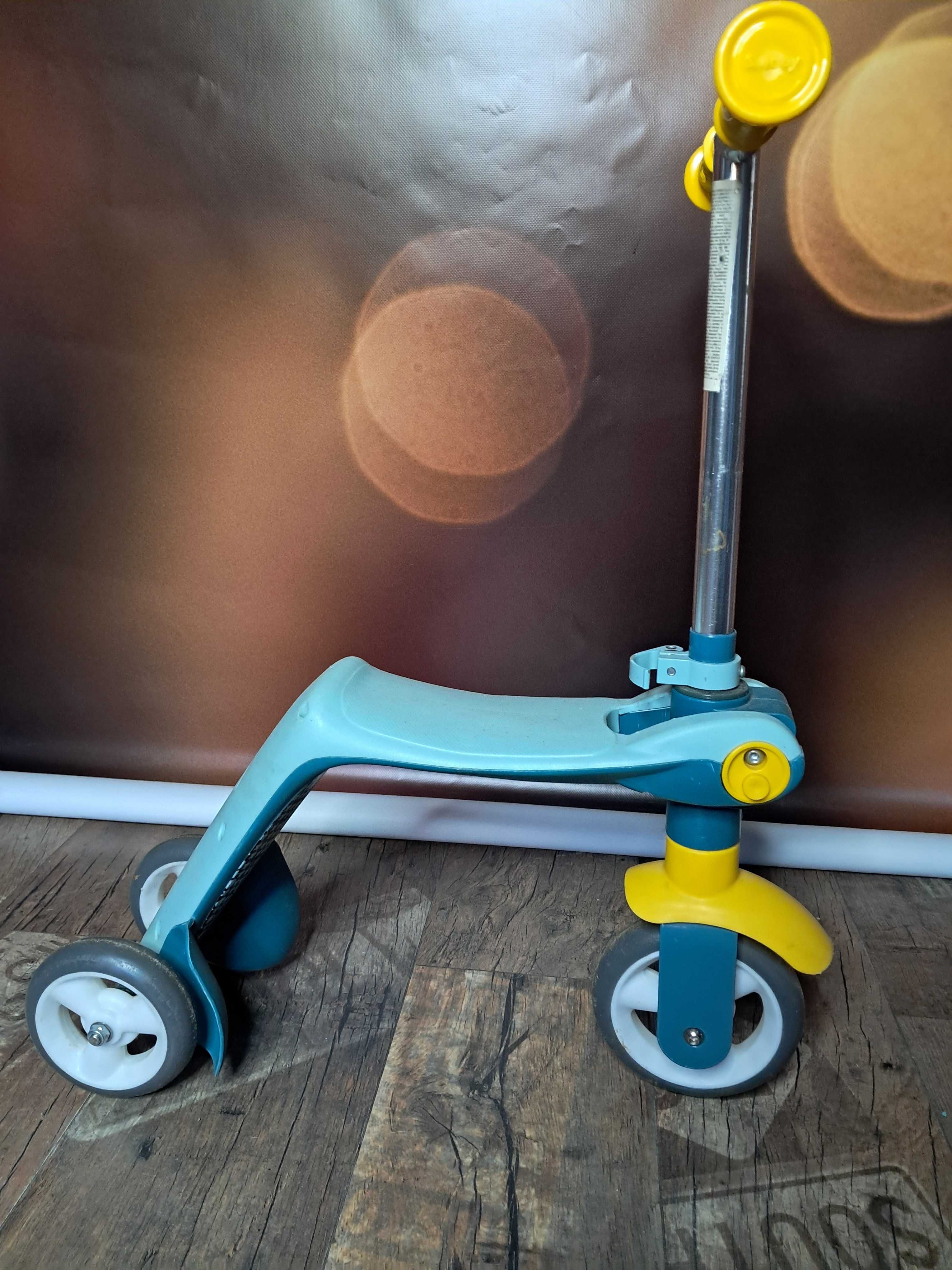 SMOBY rowerek 2w1 hulajnoga ,trójkołowa , jezdzik