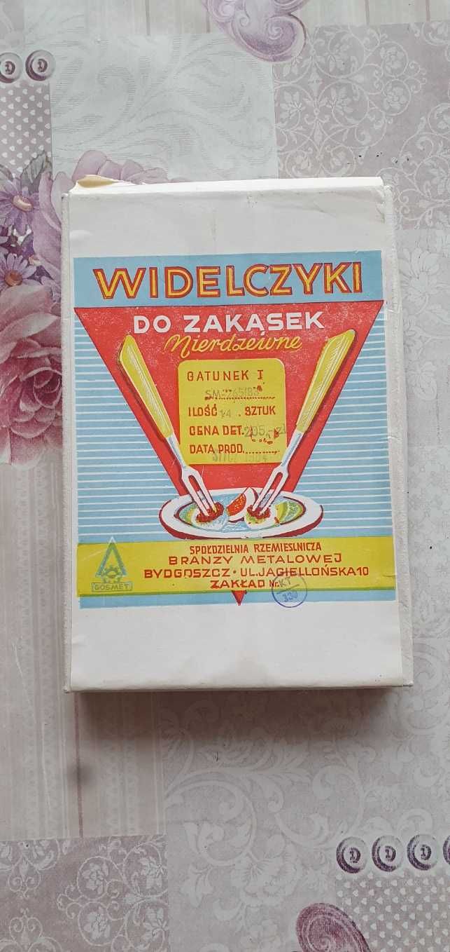 widelczyki do zakąsek PRL