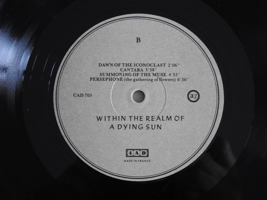 Dead Can Dance ‎Within The Realm Of A Dying Sun LP UK пластинка 1press