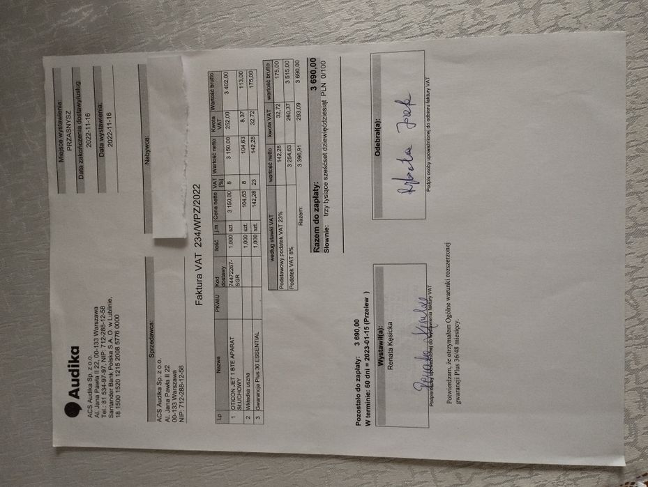 Aparat słuchowy  OTICON JET BTE