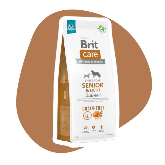 Brit Care Dog Grain-free Senior&Light Salmon 12kg starsze psy