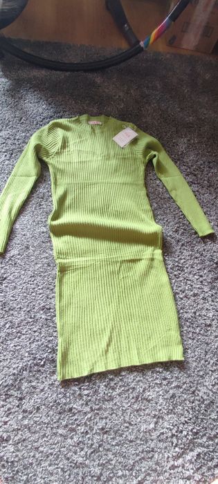 sukienka seledynowa S/M/L uniwersalna