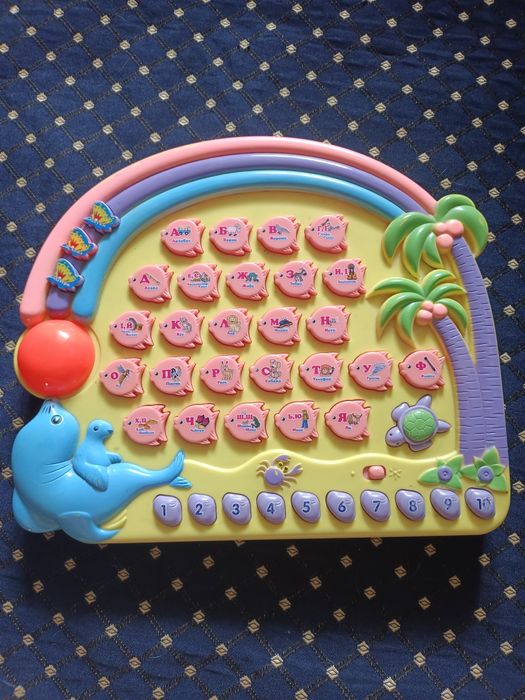 Абетка,Азбука-говорящая"Лiтери" "Слова" ""Звуки" "Цифри "