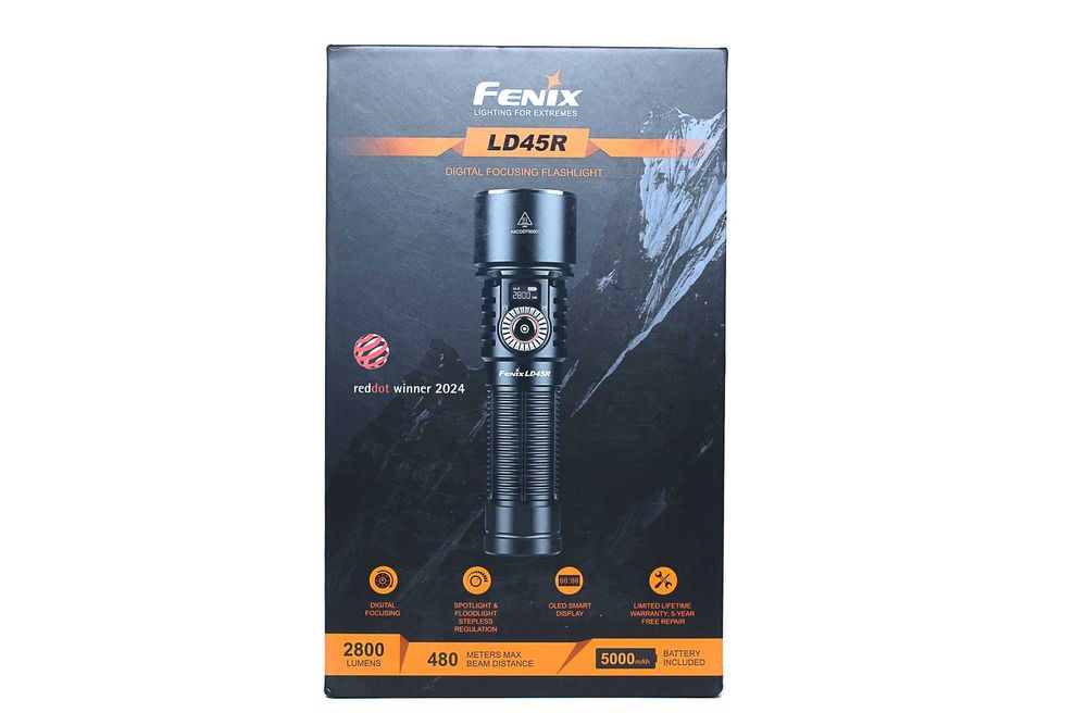 Fenix LD45R Ліхтар Ручний (2800 Люмен 480 Метрів) - ГАРАНТІЯ 5 РОКІВ!