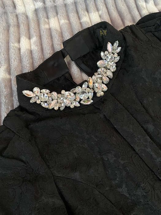 Чёрное стильное платье нарядное ажурное чорна сукня стильна топ миди