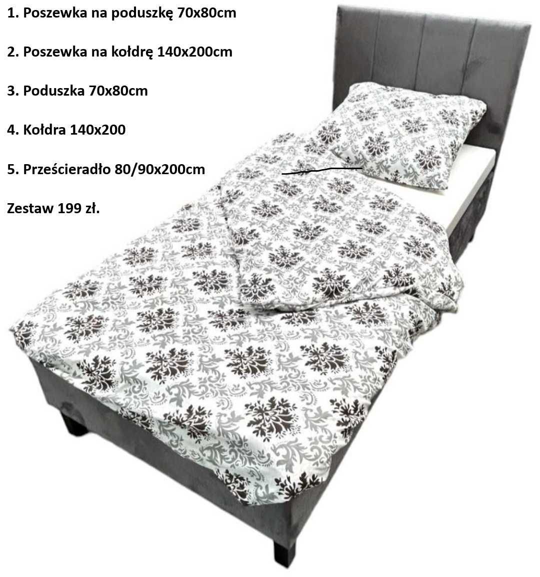 Łóżko z materacem 80x200  90x200 pojedyńcze sofa tapczan kanapa