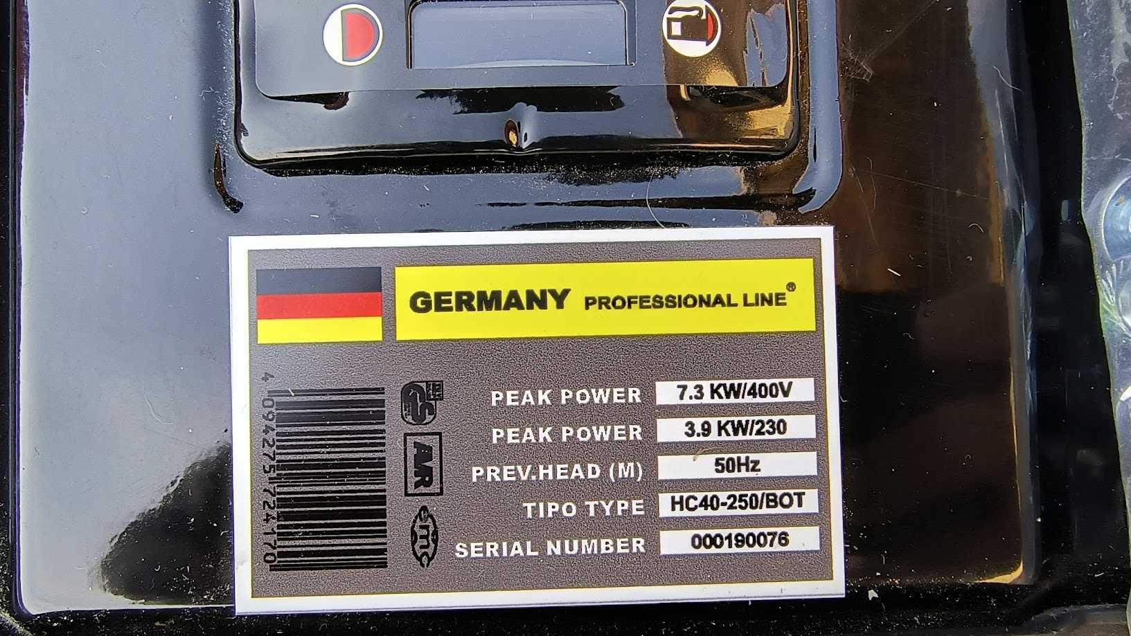 Generator prądotwórczy DUNCHERB DU8410V5 7,3KW