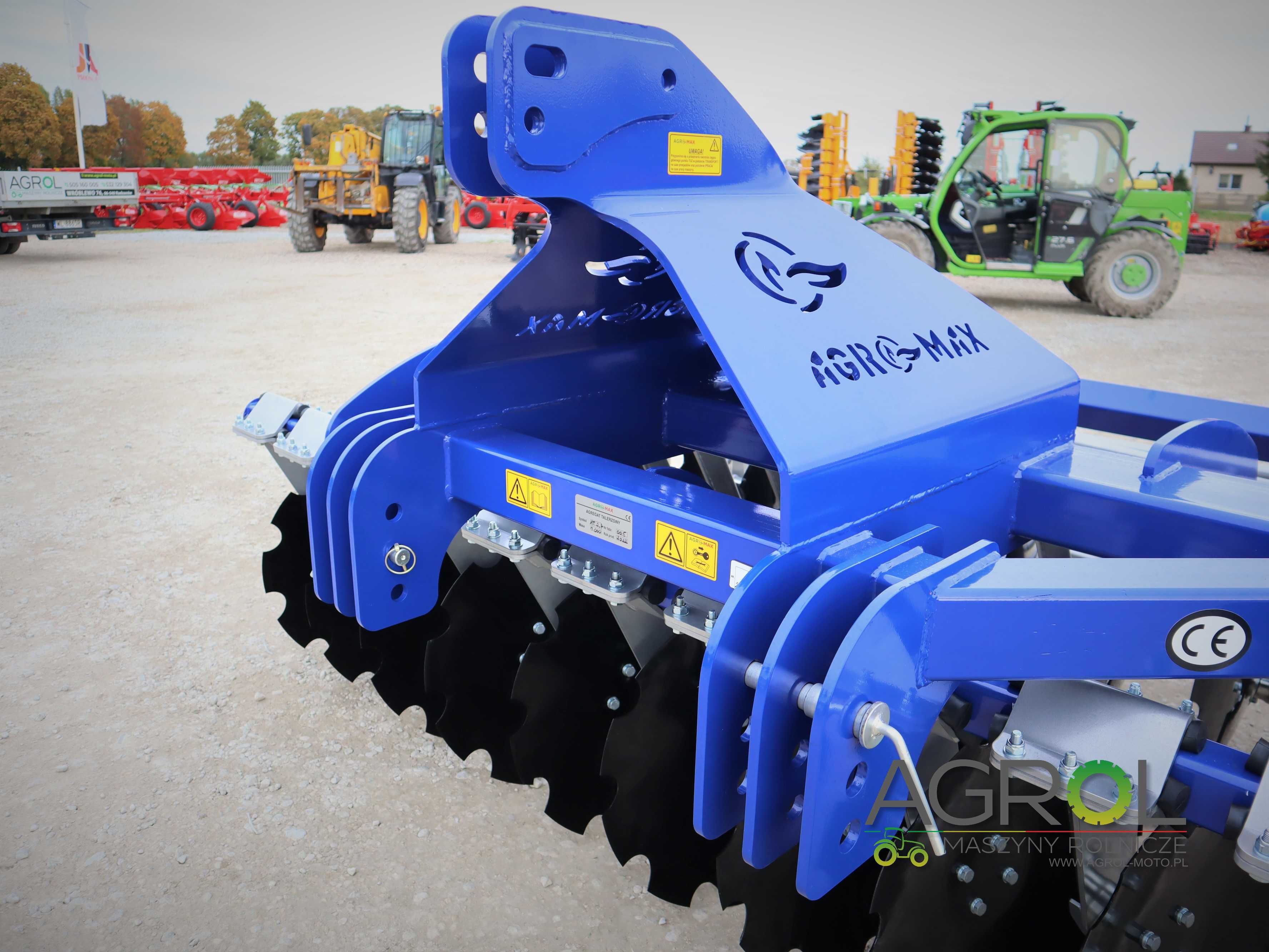 Brona talerzowa 3m, agregat talerzowy Agro-Max fi560; wał rurowy