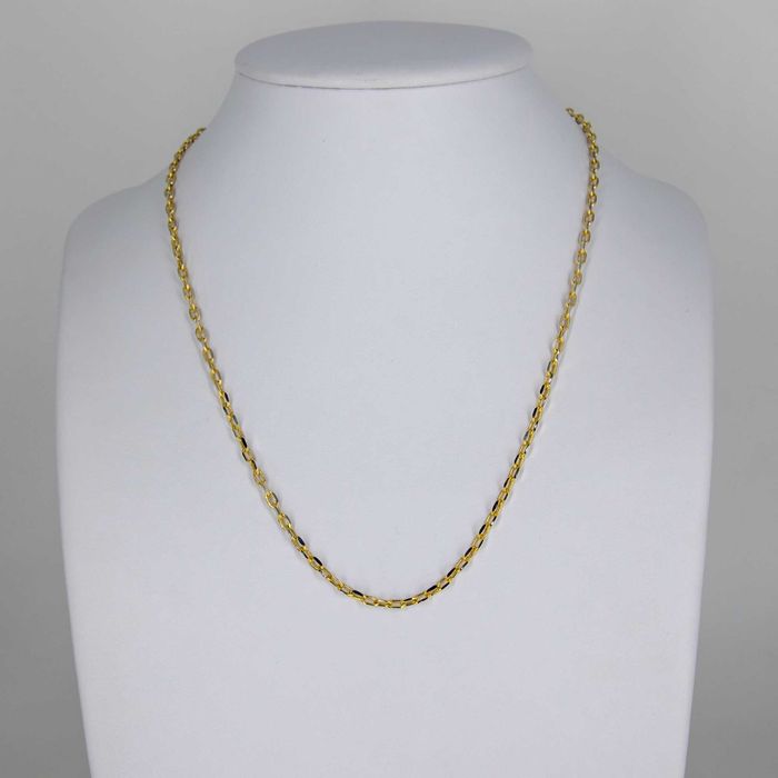 Złoty łańcuszek 585 4,36g 50cm Ankier diamentowany Nowy WYSYŁKA GRATIS