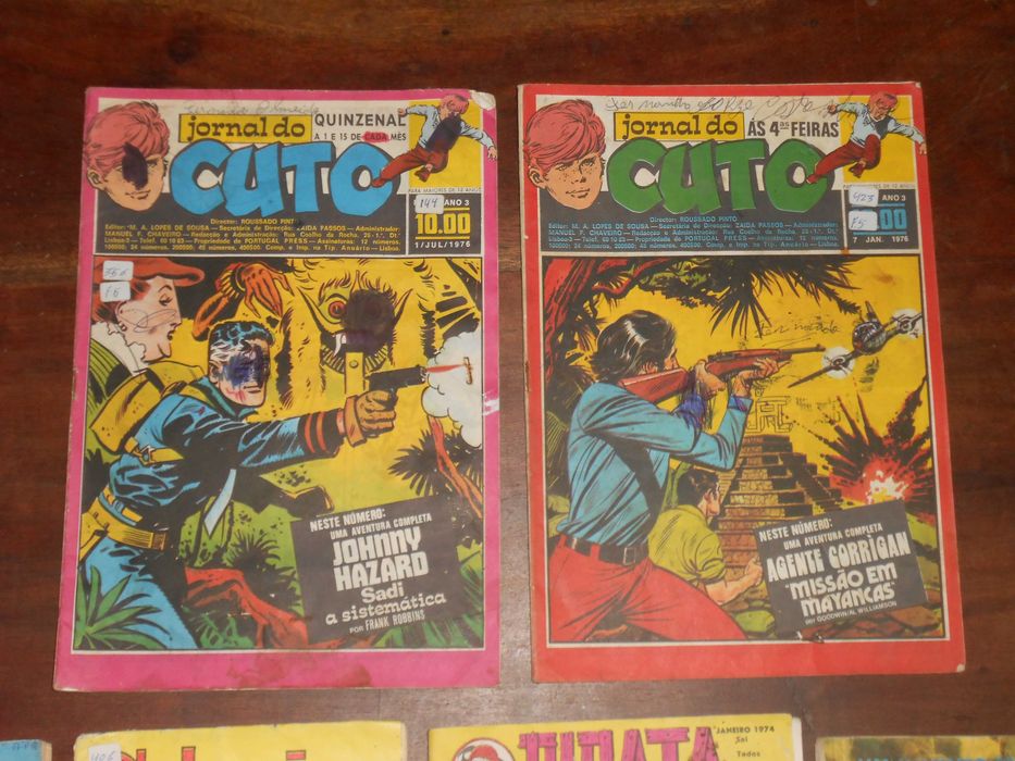 Revistas juvenis antigas diversas Cuto Alvega Pirata